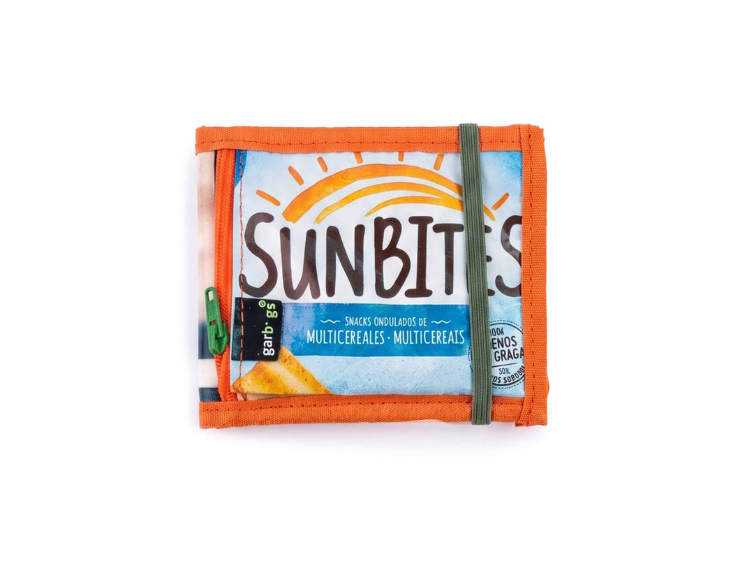 document holder snack package & pub banner blue & orange