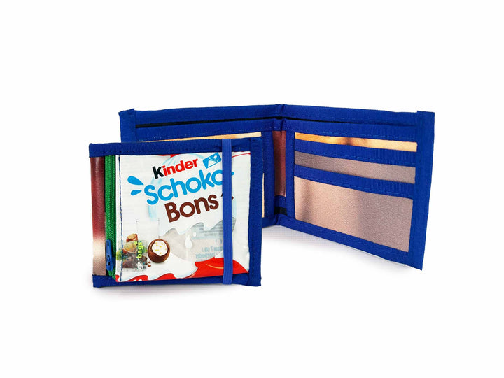 document holder snack package & pub banner blue & brown