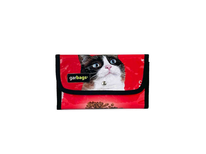 document holder pet food package black & red
