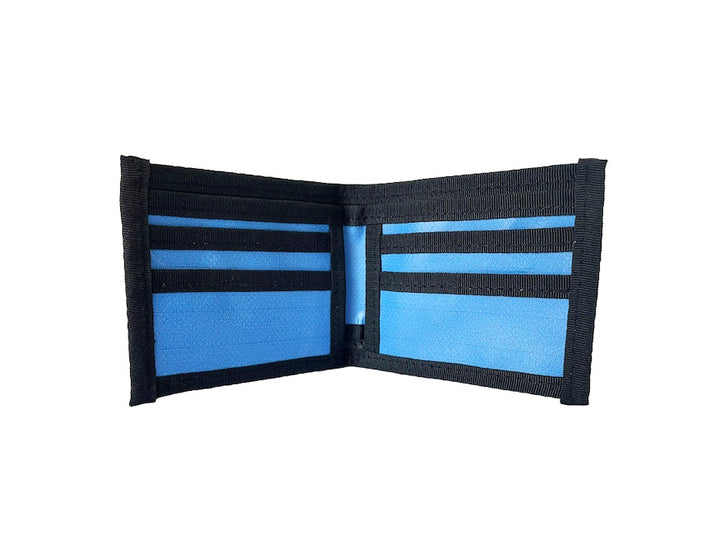 document holder publicity banner blue & black