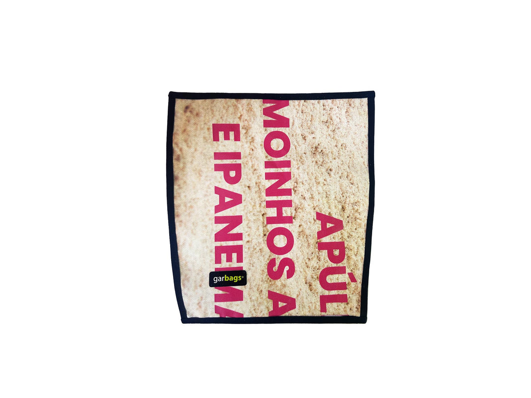 extraflap M publicity banner sand texture & pink letters