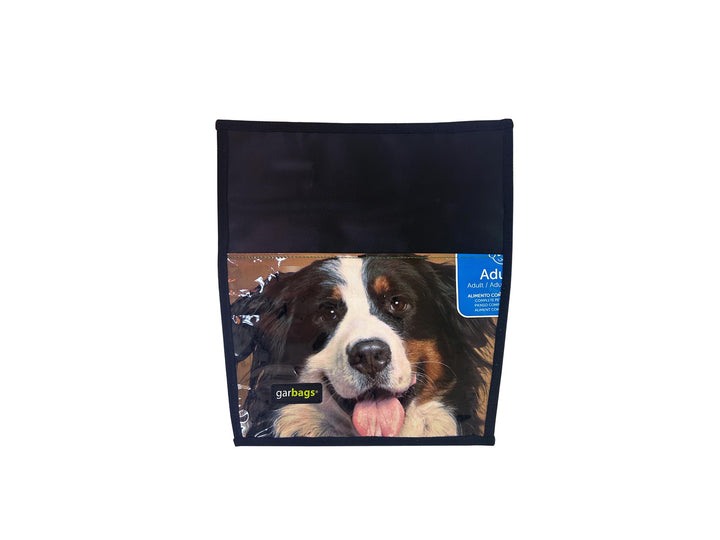extraflap M dog food package brown & black