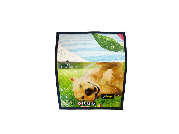 extraflap M dog food package green & blue