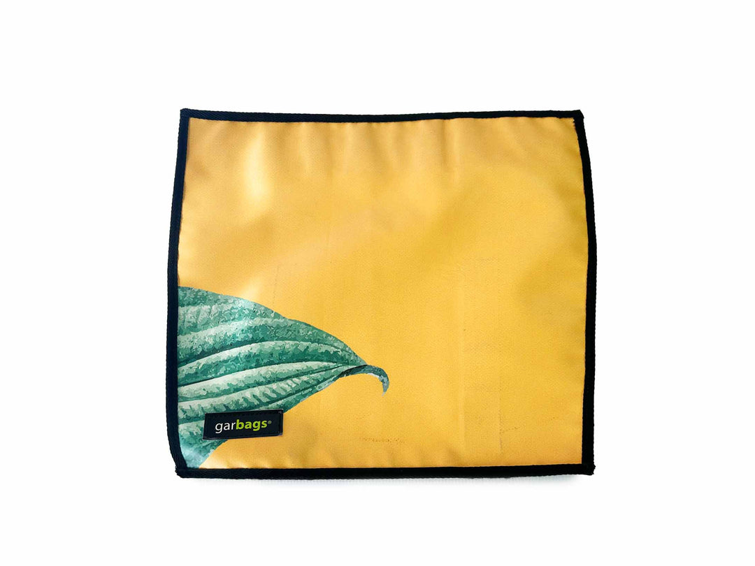 extraflap XL publicity banner yellow & green leaf
