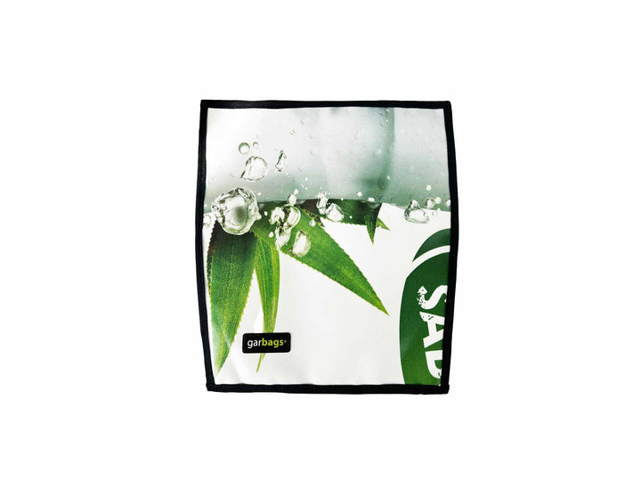 extraflap M publicity banner green & white aloe vera leaves