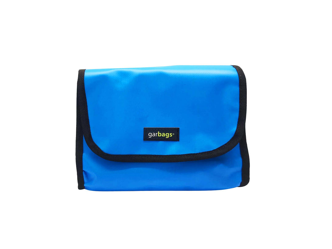 handlebar bag publicity banner solid blue