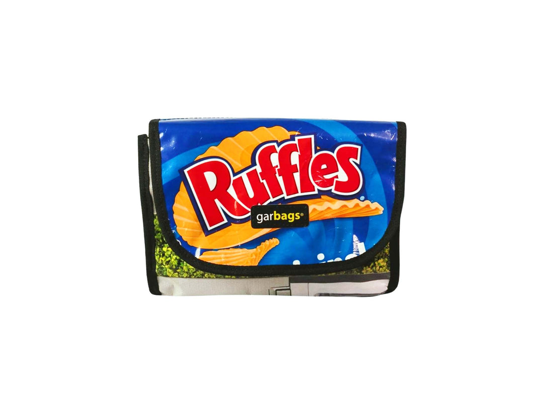 handlebar bag chips package blue