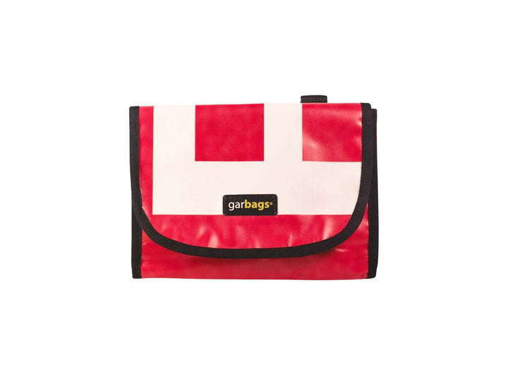 handlebar bag publicity banner white & red