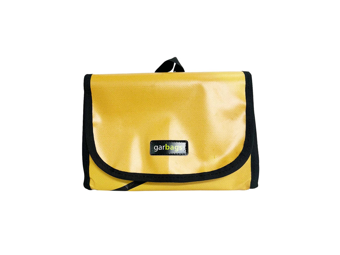 handlebar bag publicity banner yellow