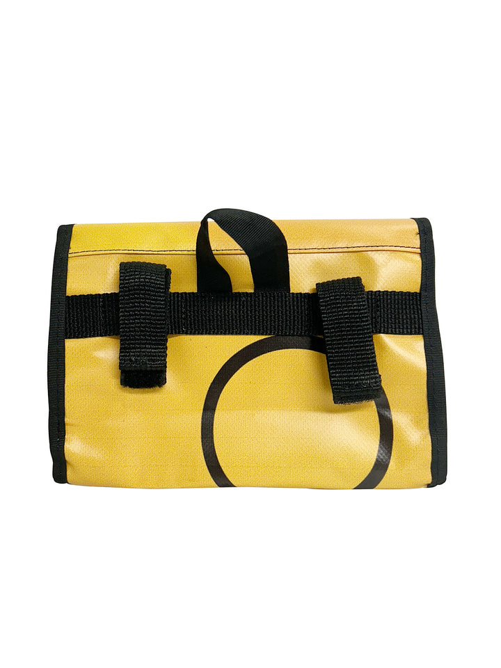 handlebar bag publicity banner yellow