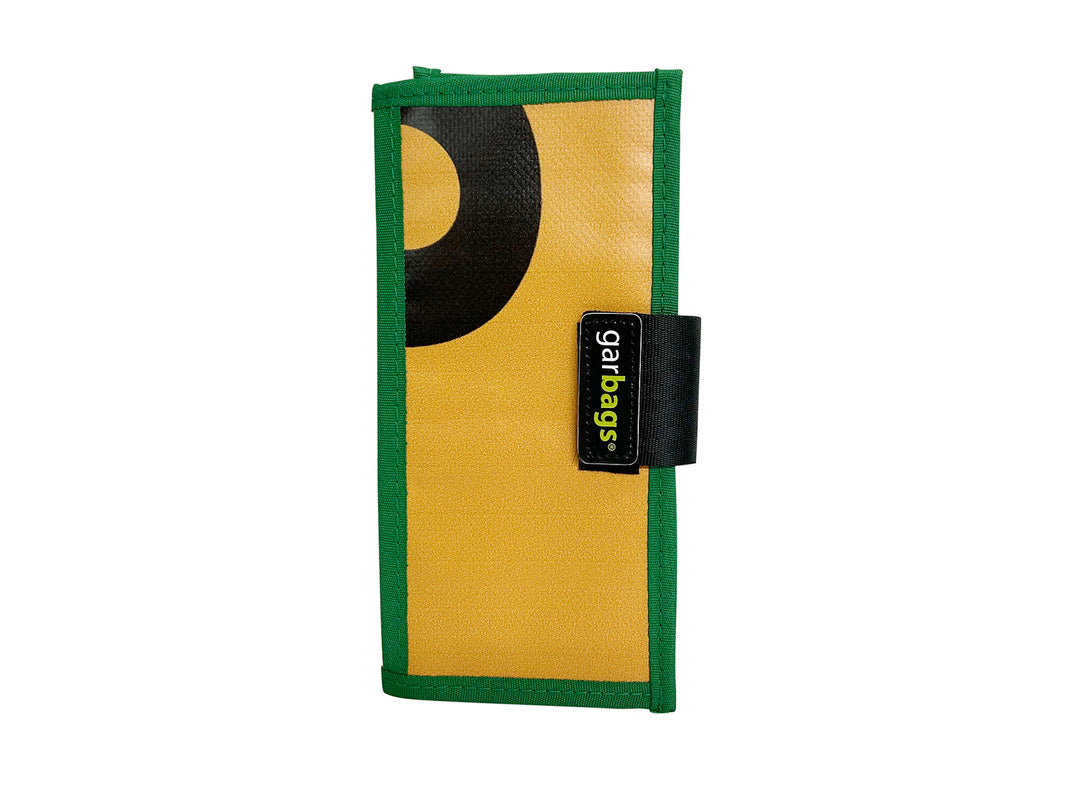 document holder publicity banner yellow, black & green