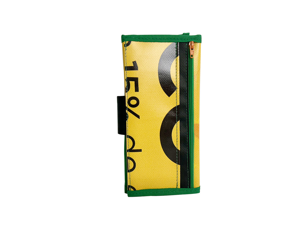 document holder publicity banner yellow, black & green