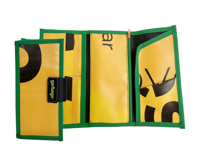 document holder publicity banner yellow, black & green