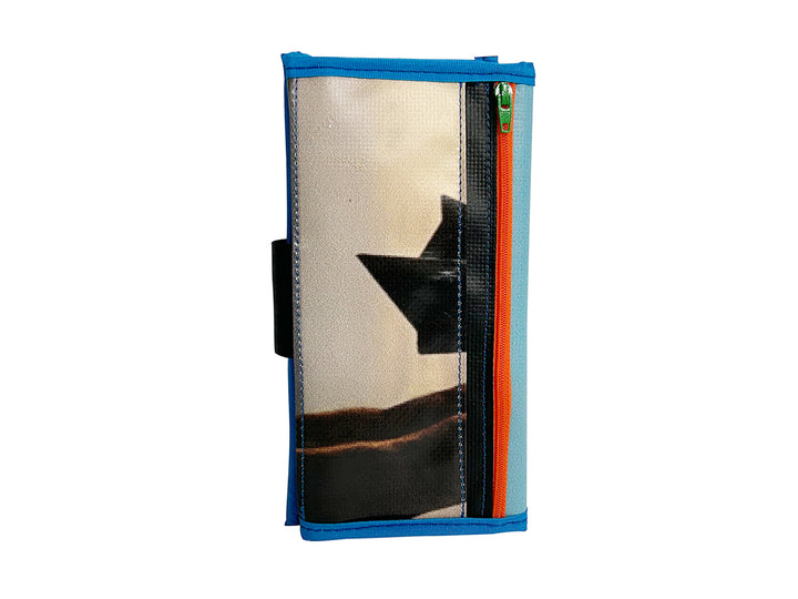 document holder coffee package blue & black