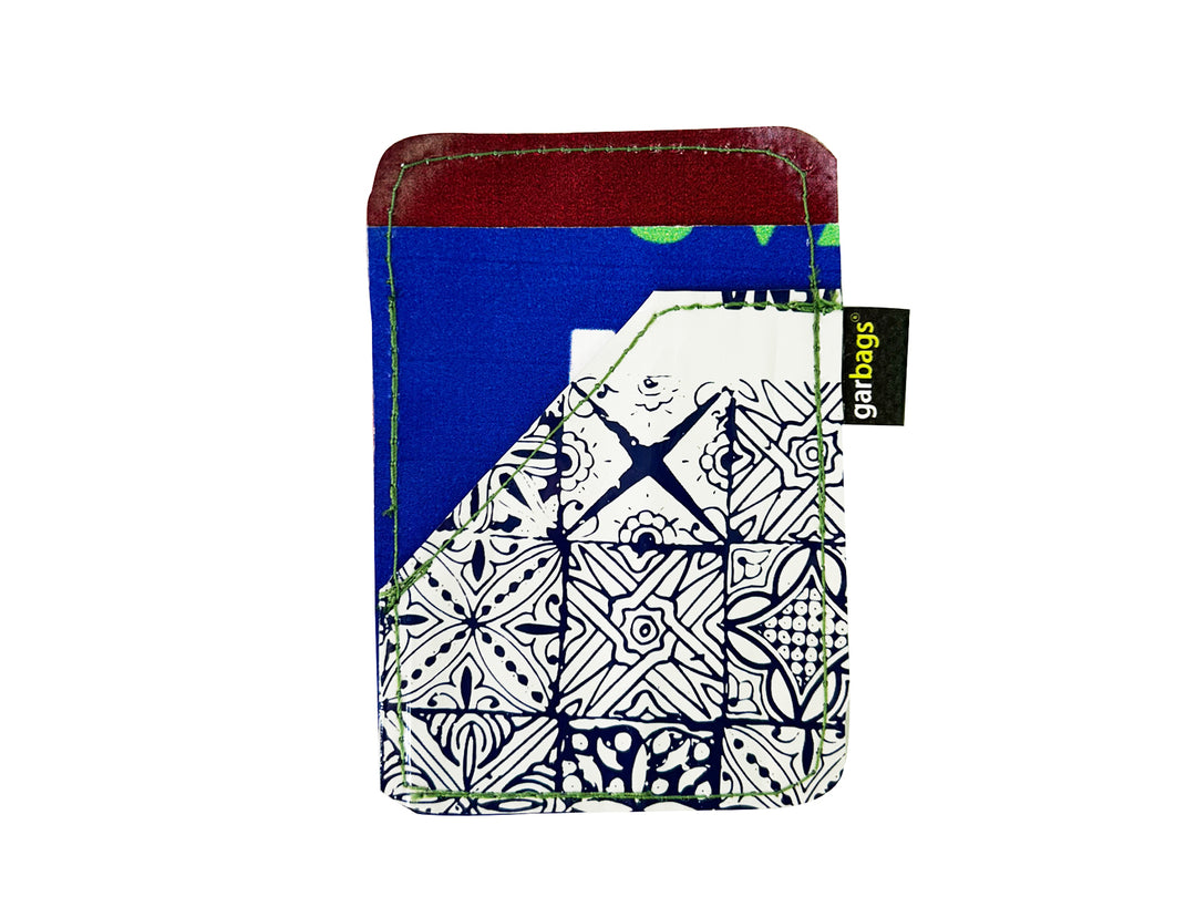 lifetime card holder coffee package blue tiles