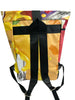 backpack urban publicity banner tropical colors