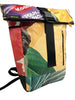 backpack urban publicity banner tropical colors