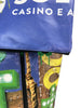 backpack urban publicity banner sunny blue