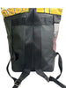 backpack urban publicity banner yellow & black comic