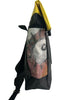 backpack urban publicity banner yellow & black comic