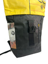 backpack urban publicity banner yellow & black comic