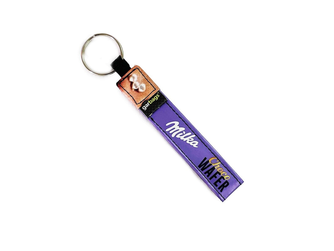 key holder chocolate package purple & white