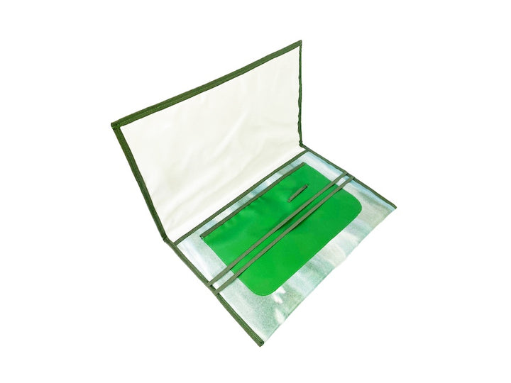 laptop 13″ case publicity banner light green