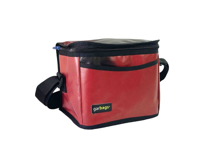 Lunch bag publicity banner red