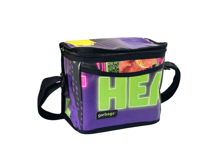 Lunch bag publicity banner purple
