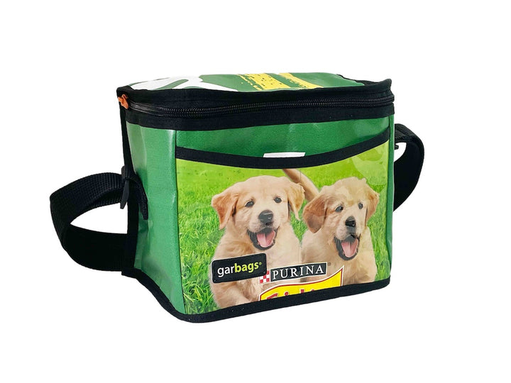 Lunch bag dog food package golden retriever
