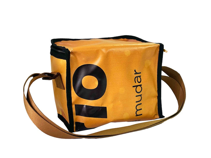 Lunch bag coffee package tiles & yellow