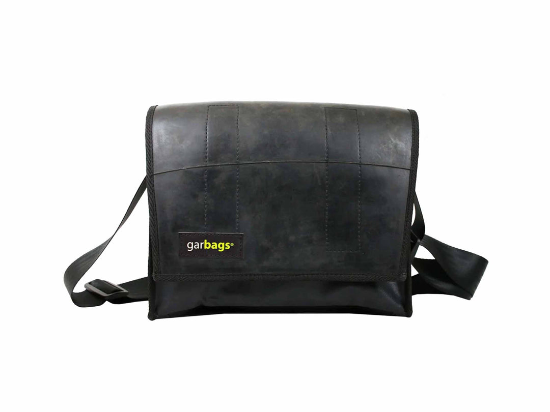 messenger bag M publicity banner & inner tube black