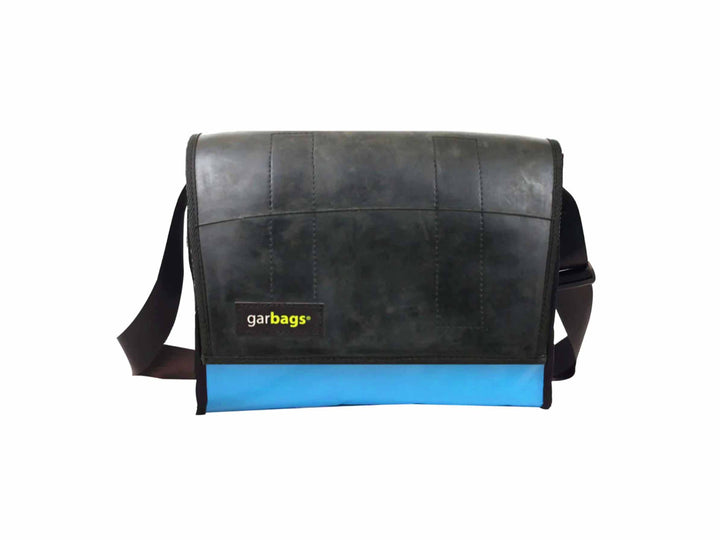messenger bag M pub banner & inner tube blue