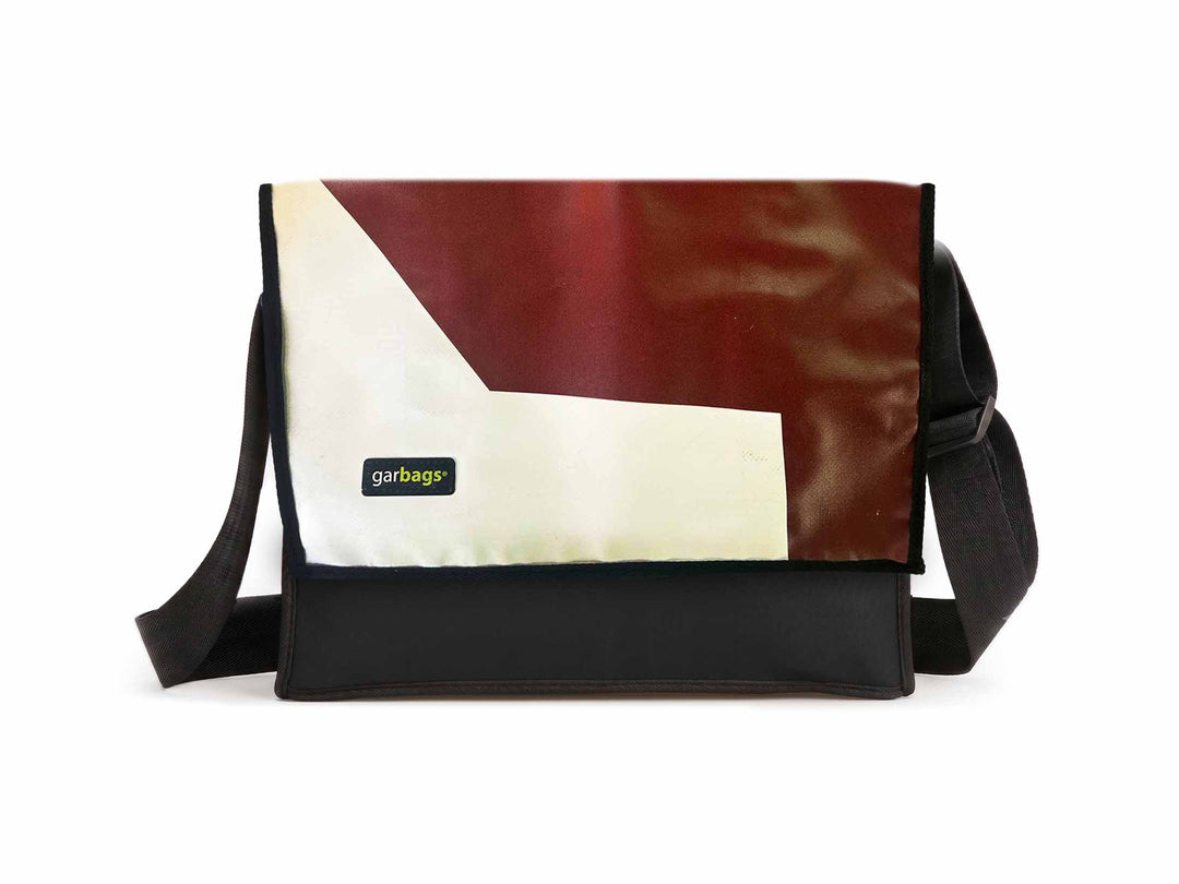 Messenger Bag XL publicity banner black & brown