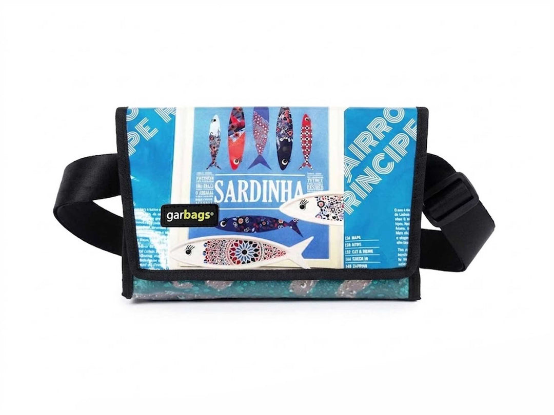 messenger bag / bike handlebar XS *lisbon exclusive* sardines blue