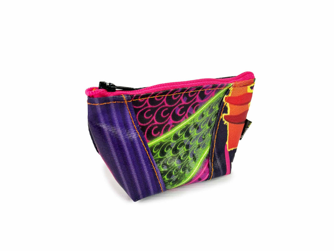 necessaire mini publicity banner purple & pink