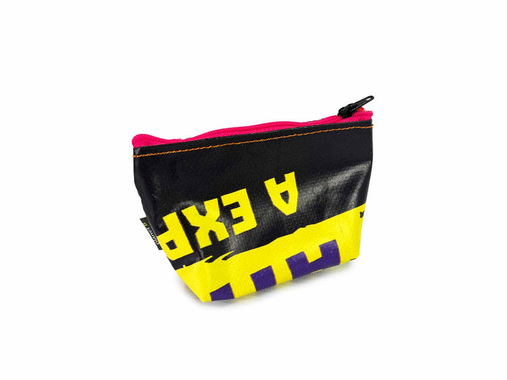 necessaire mini publicity banner purple & pink