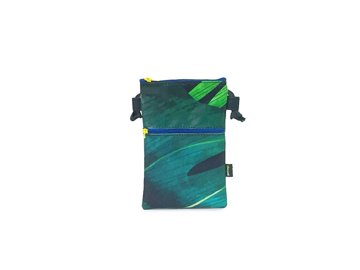 Crossbody Phone bag publicity banner forest green