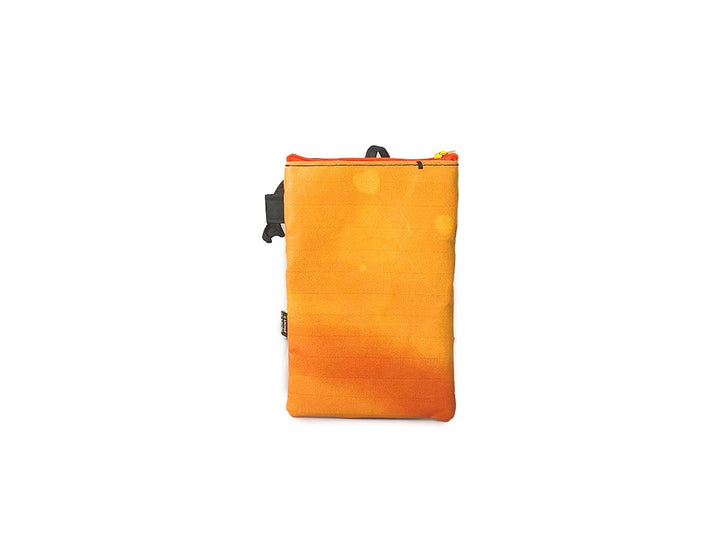 Crossbody Phone bag pet food package brown, yellow & black