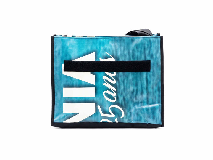 messenger bag base XL publicity banner blue & white 02