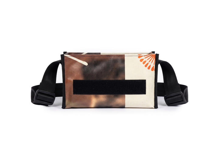 messenger bag / bike handlebar base XS brown & beige