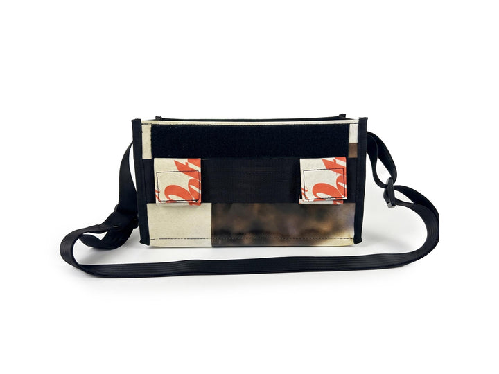 messenger bag / bike handlebar base XS brown & beige