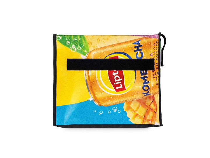 messenger bag base XL publicity banner orange & blue