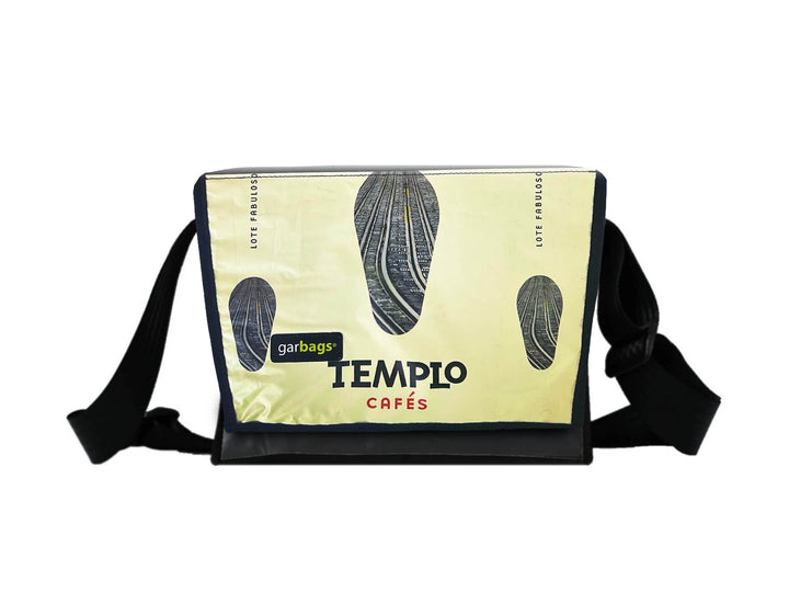 messenger bag M coffee packages cream & black