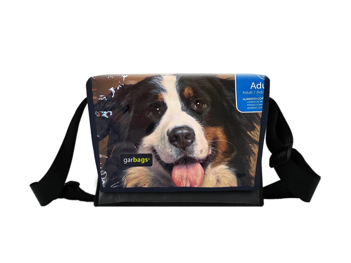 messenger bag M dog food packages brown & black