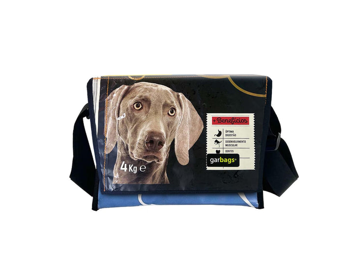 messenger bag M dog food packages dark blue