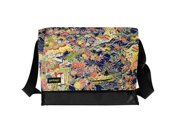 Messenger Bag XL kimono & publicity banner colorful pattern
