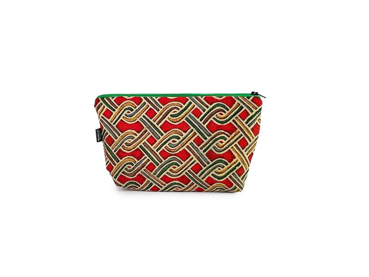 necessaire kimono red & green