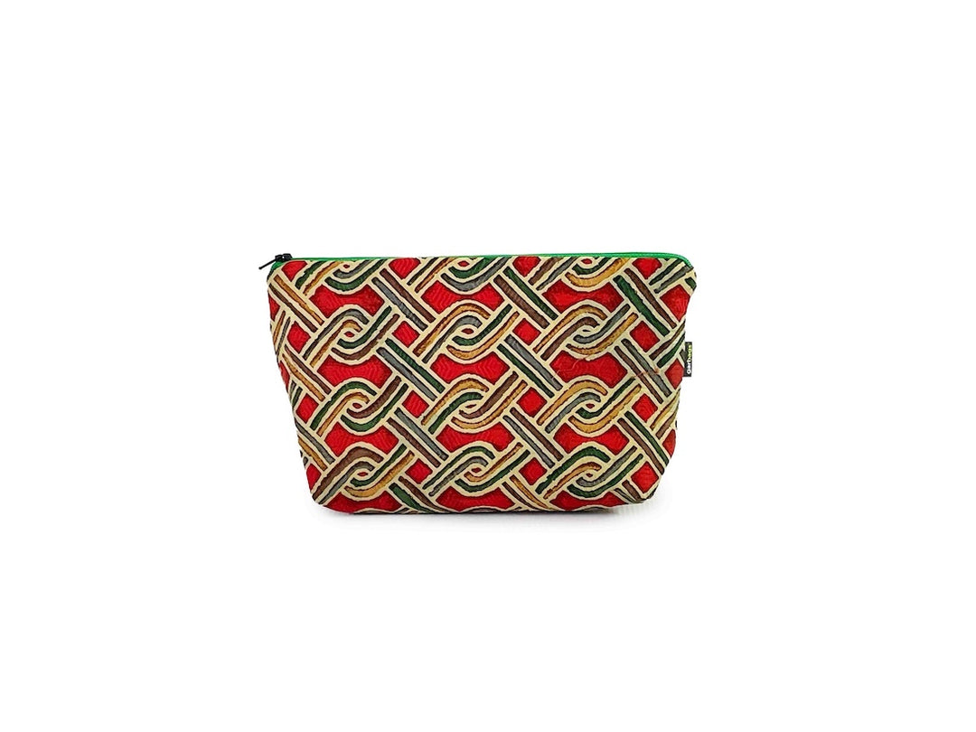 necessaire kimono red & green
