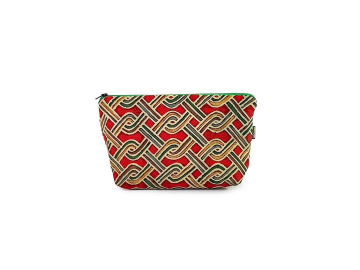 necessaire kimono red & green